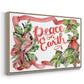 Cardinal Holly Christmas Collection A - Floater Framed Canvas Print