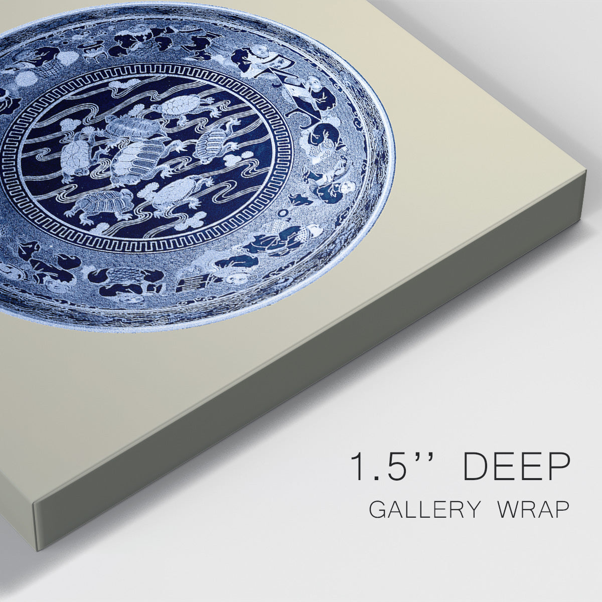 Porcelain in Blue and White I Premium Gallery Wrapped Canvas - Ready to Hang