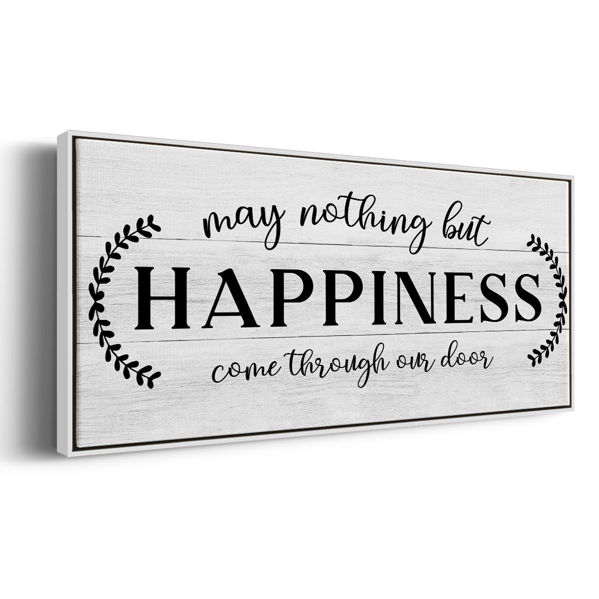 Through Our Door - Floater Framed Canvas Print