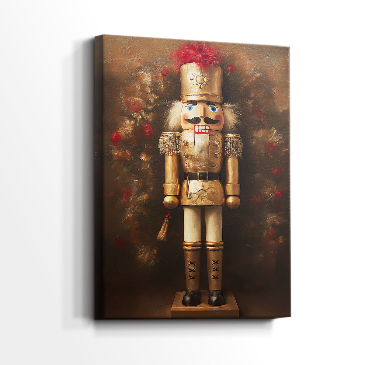 Warm Lantern Cathedral Hearth - Canvas Art Print