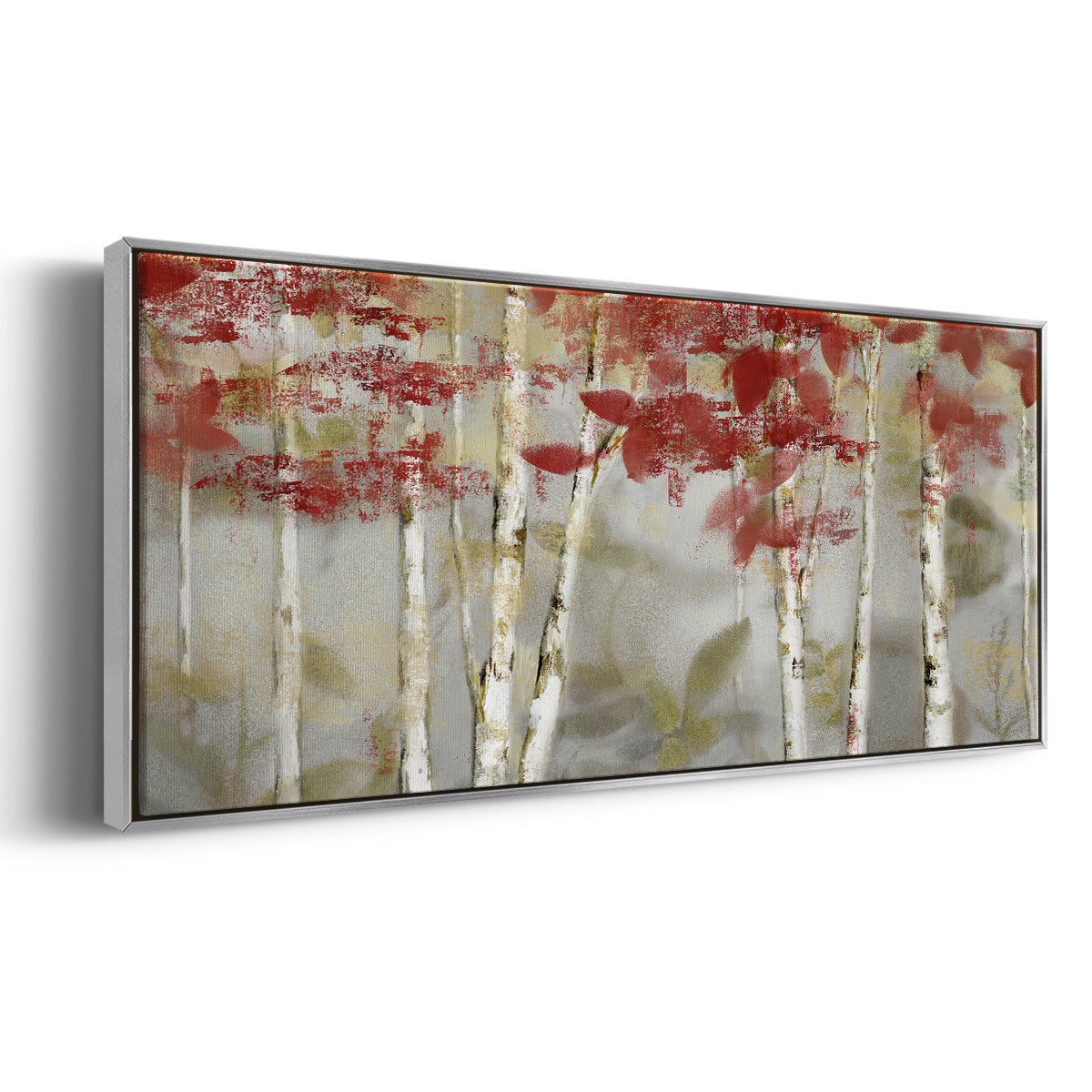 Autumn Forest - Floater Framed Canvas Print