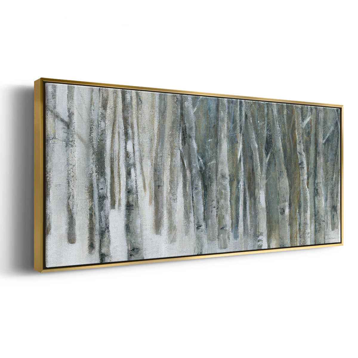 Banff Birch Grove - Floater Framed Canvas Print