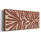 Terra Cotta Block Palms IV - Floater Framed Canvas Print