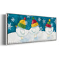 Merry Snowmen - Floater Framed Canvas Print