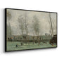 Washerwomen in a Willow Grove, c. 1871 - Floater Framed Canvas Print
