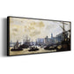 The Port of London, 1871 - Floater Framed Canvas Print