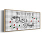 Buffalo Check Merry - Floater Framed Canvas Print