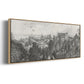 City of Cleveland - Floater Framed Canvas Print