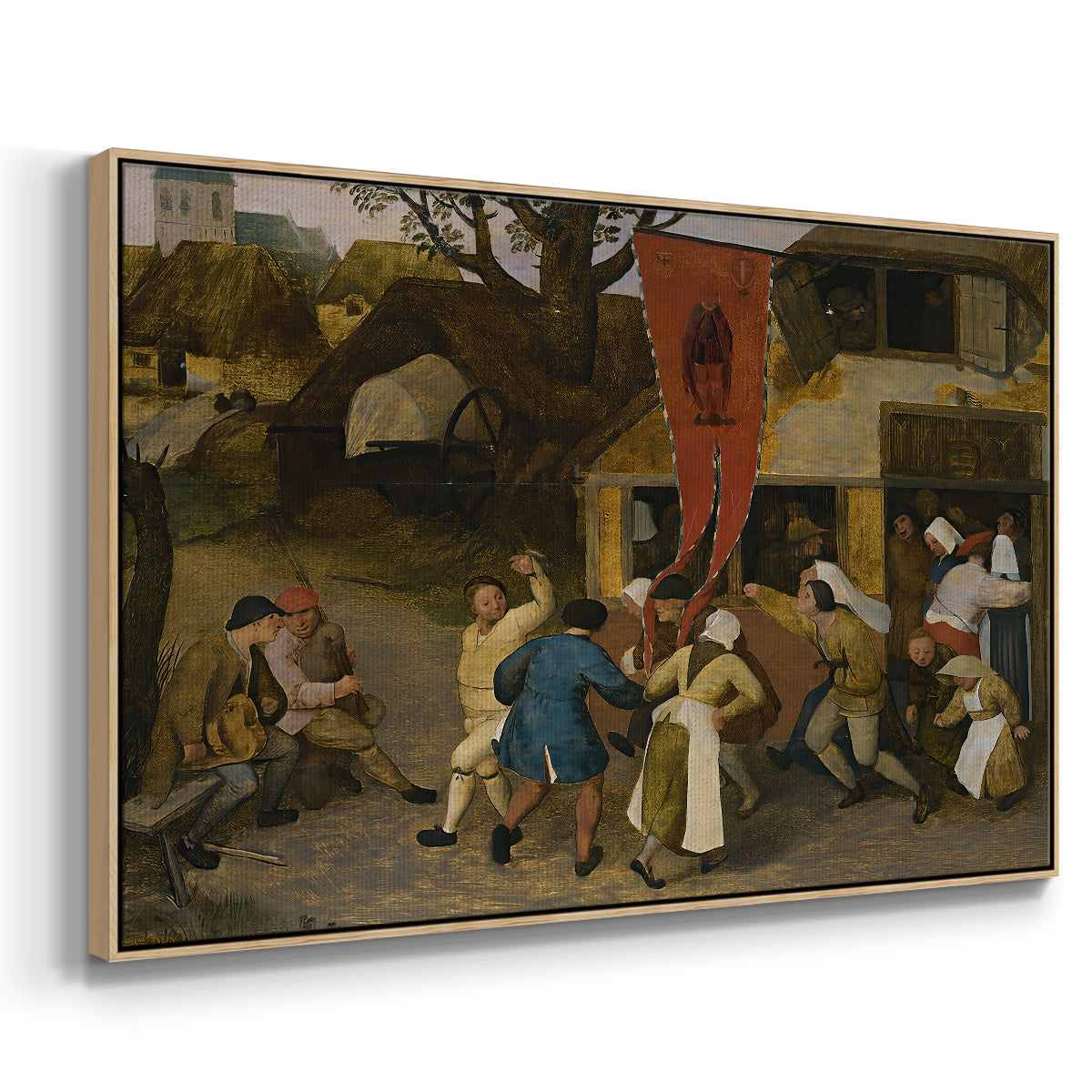 A Village Fair, c. 1567-1569 - Floater Framed Canvas Print