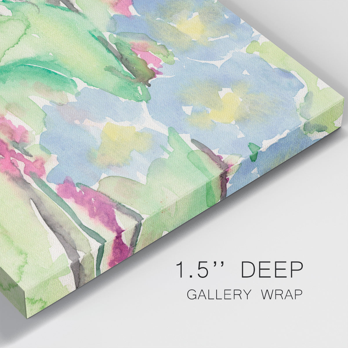 Watercolor Floral Accent II-Premium Gallery Wrapped Canvas - Ready to Hang