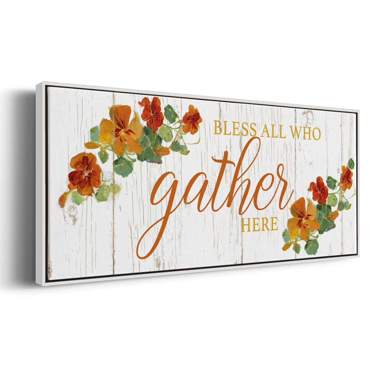 Gather Here - Floater Framed Canvas Print