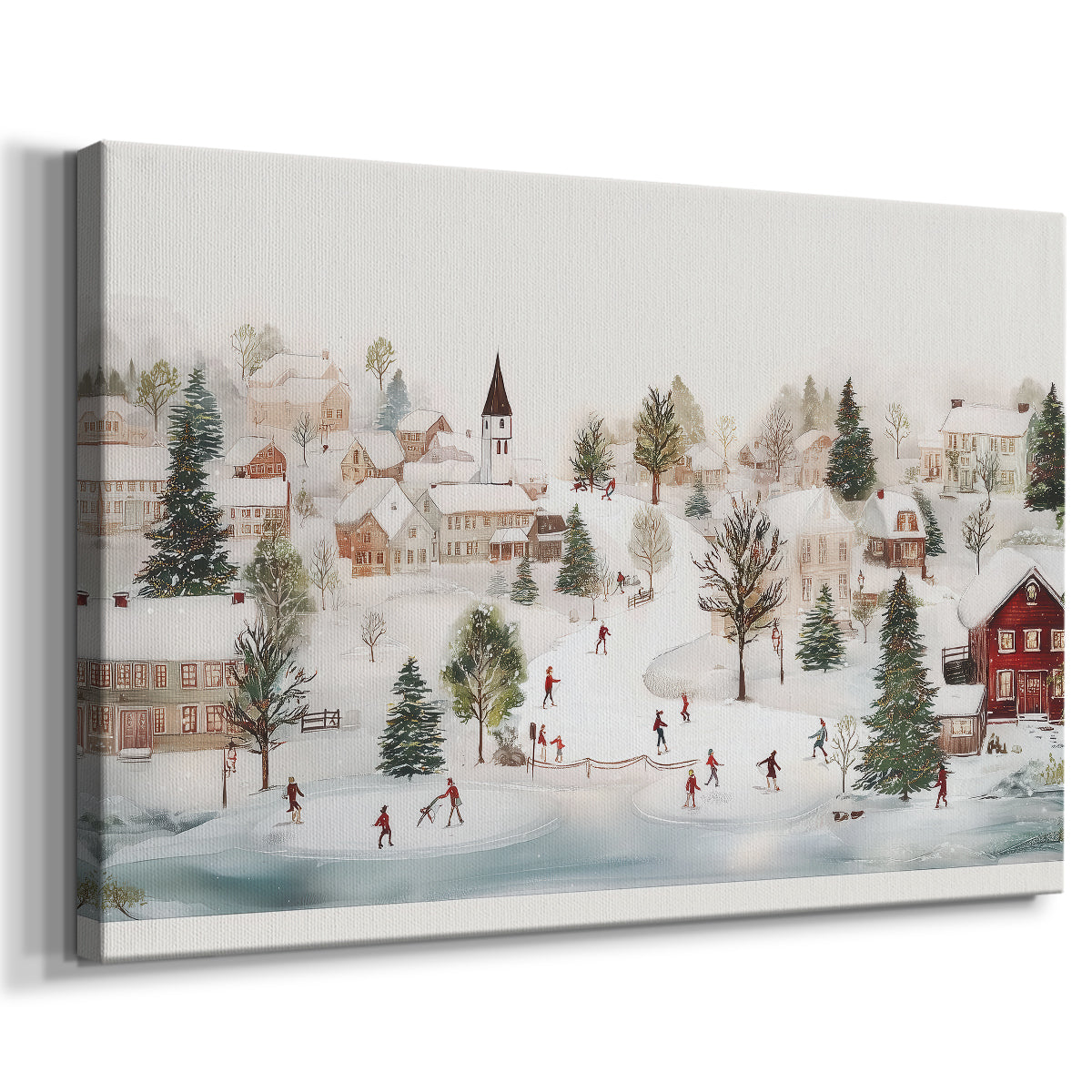 Frostlit Icicles Serenade - Canvas Art Print