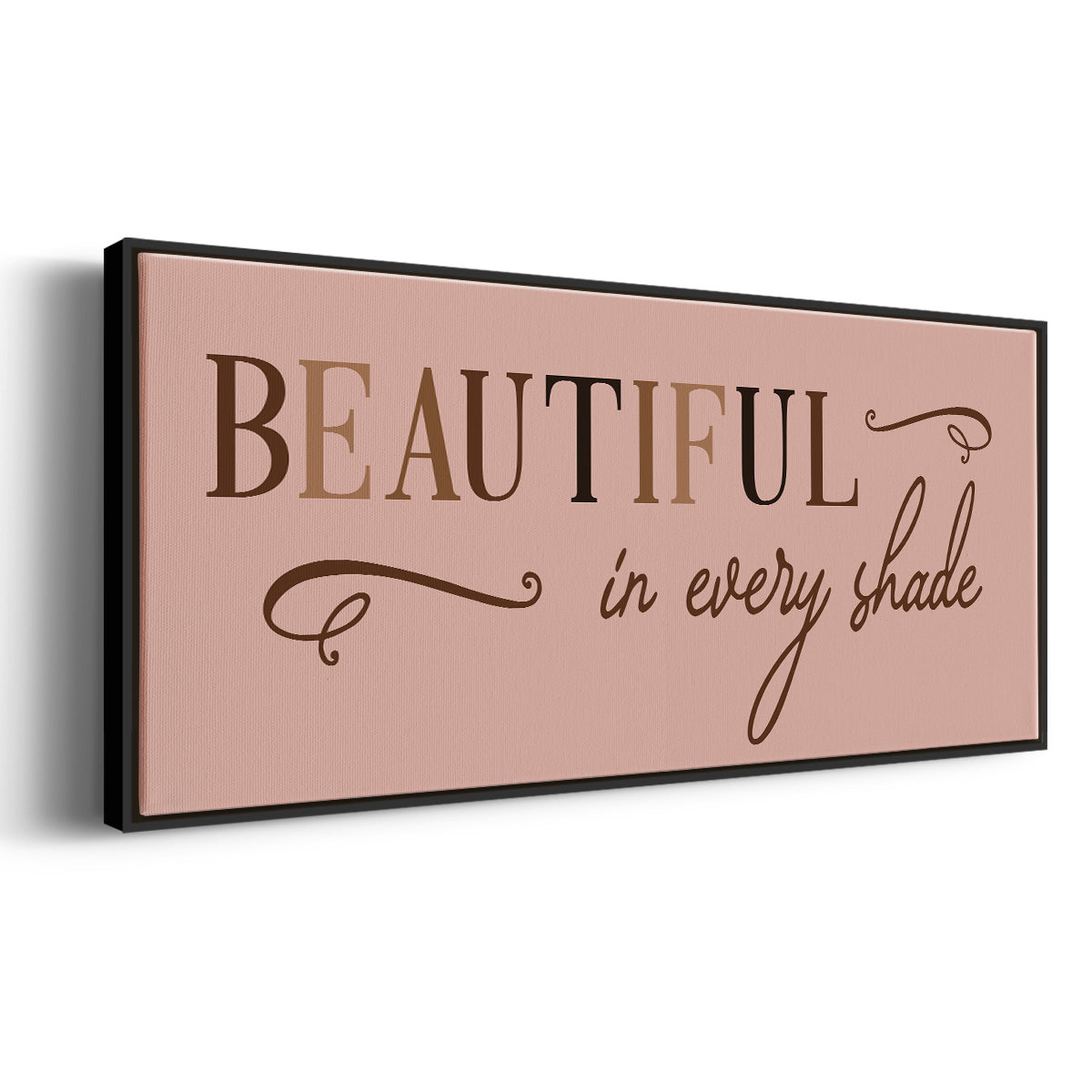 Every Shade - Floater Framed Canvas Print