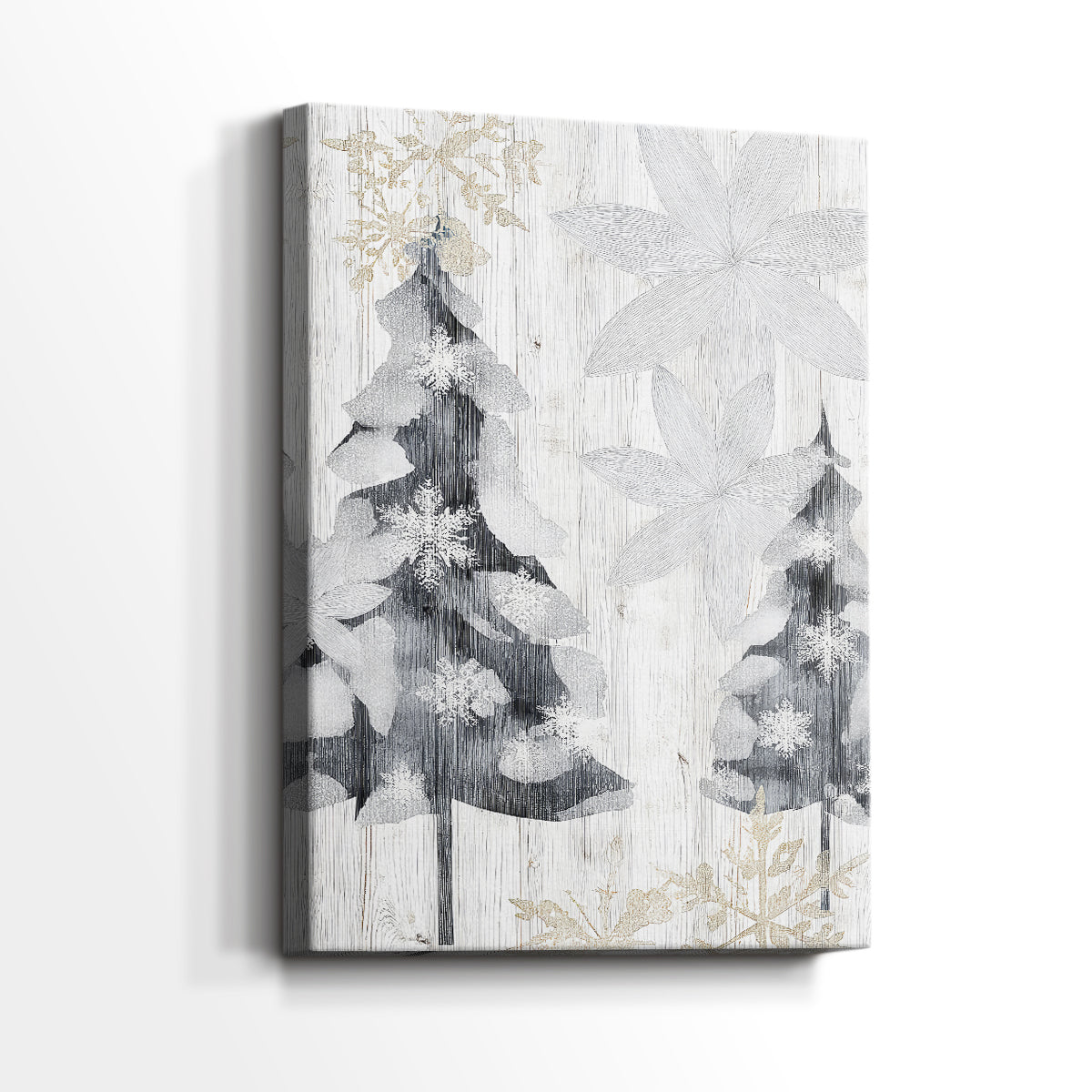 Silver Pines Square - Canvas Art Print