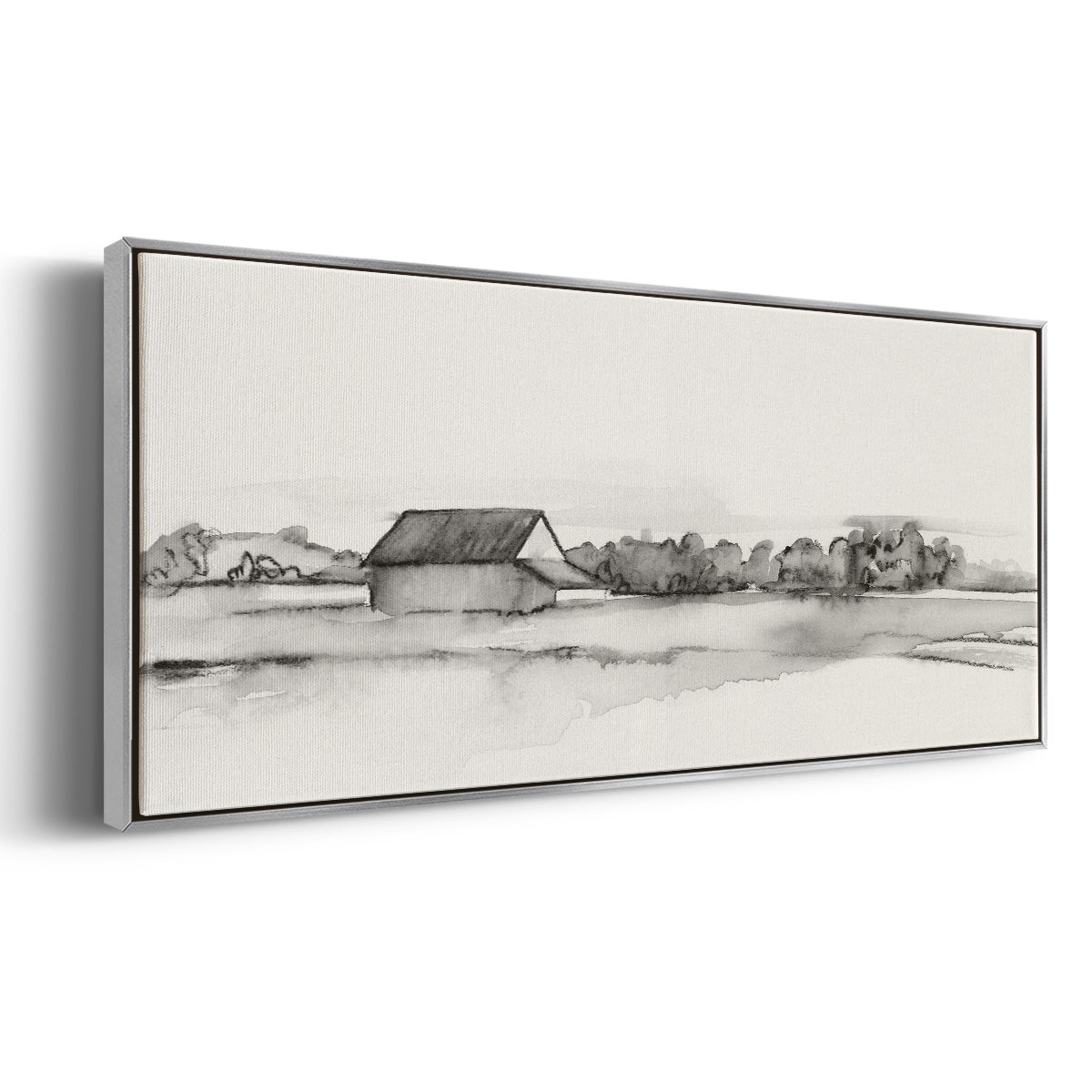 Wyeth Barn I - Floater Framed Canvas Print