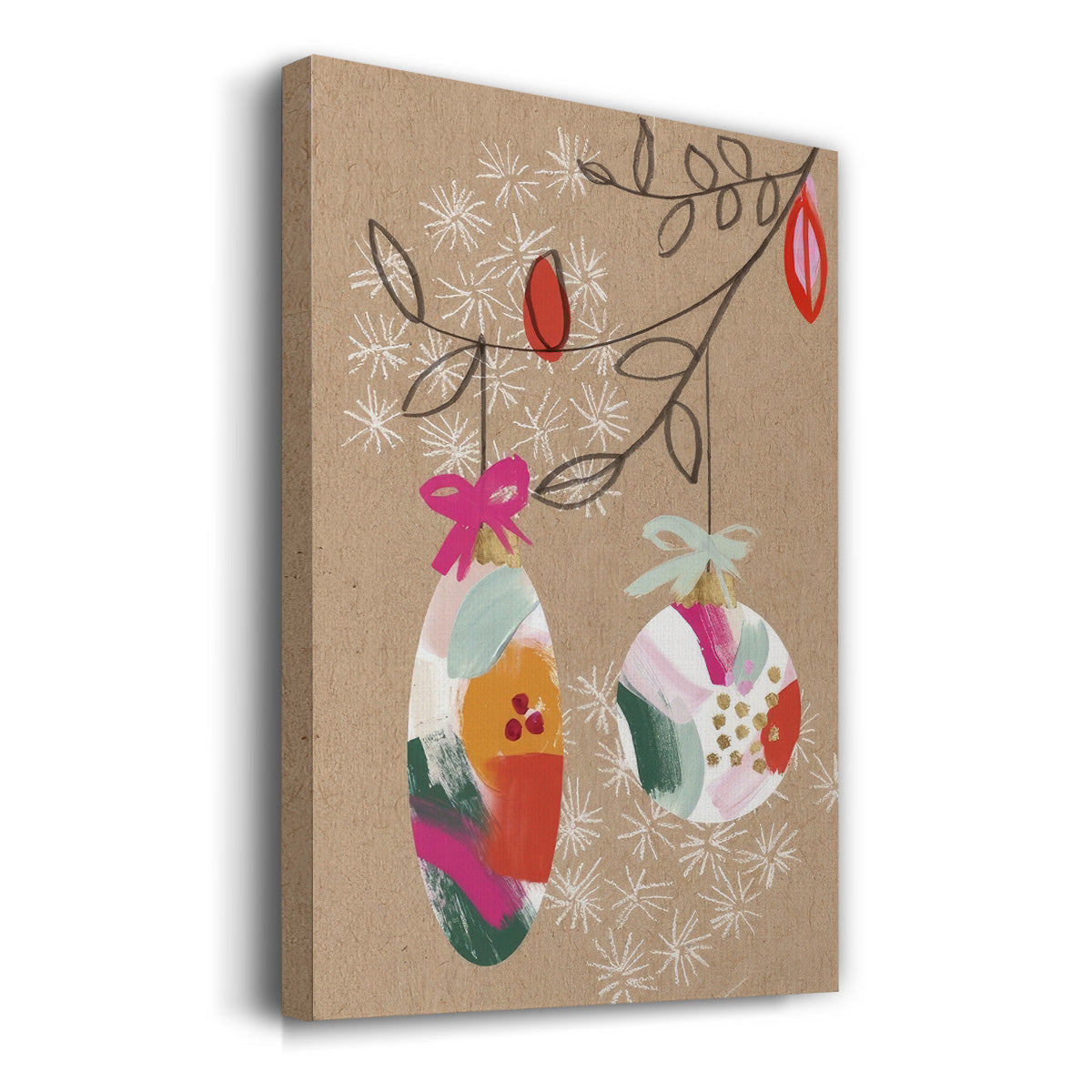 Crafty Christmas Collection B - Gallery Wrapped Canvas