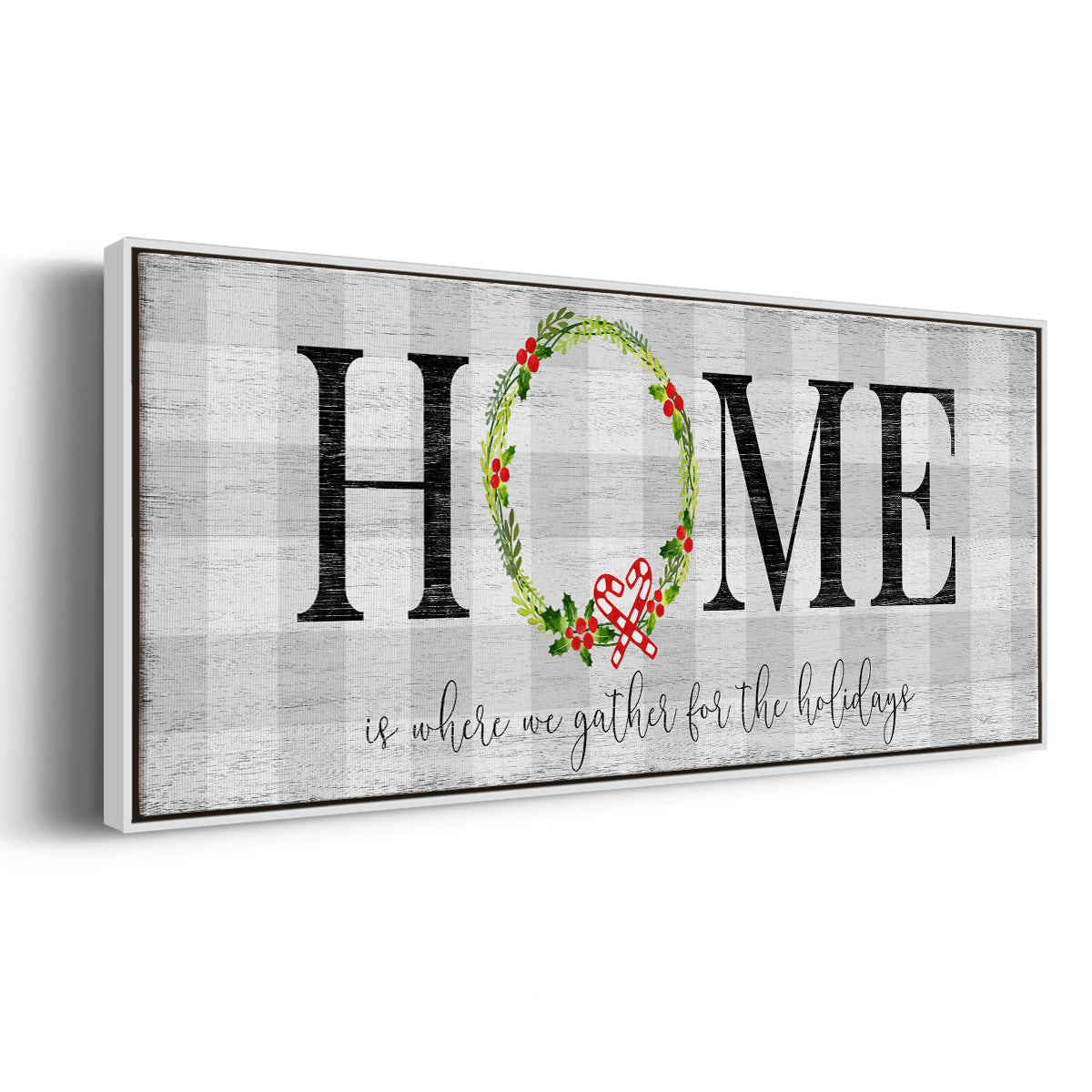 Gather for the Holidays - Floater Framed Canvas Print