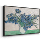 Irises, 1890 - Floater Framed Canvas Print