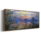 Sunset on the Seine - Floater Framed Canvas Print