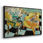 Seated Woman with Flower, 1942 - Floater Framed Canvas Print