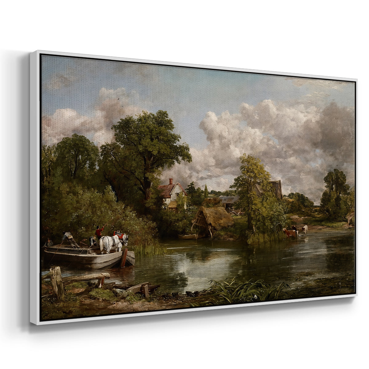 The White Horse, 1819 - Floater Framed Canvas Print