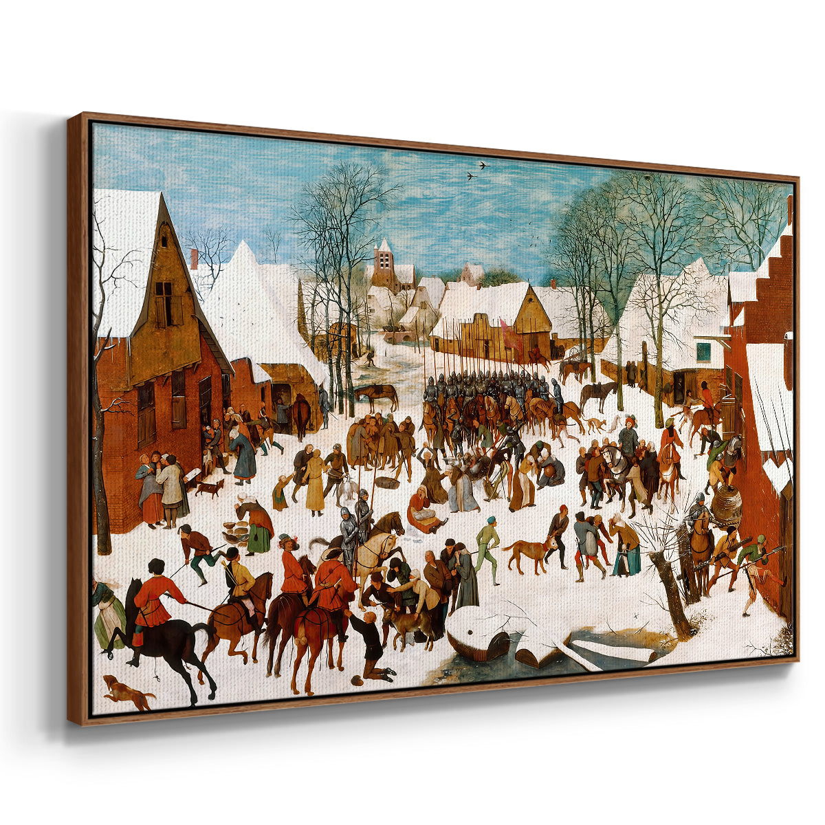 Massacre of the Innocents, c. 1565-1567 - Floater Framed Canvas Print