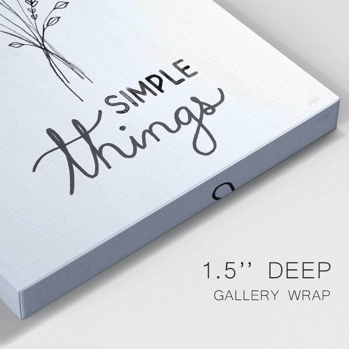 Simple Things Sketch - Canvas Art Print