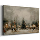 Candlelit Candle at Dusk - Canvas Art Print
