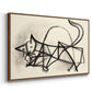 Study of a Cat (Étude de chat), 1946 - Floater Framed Canvas Print