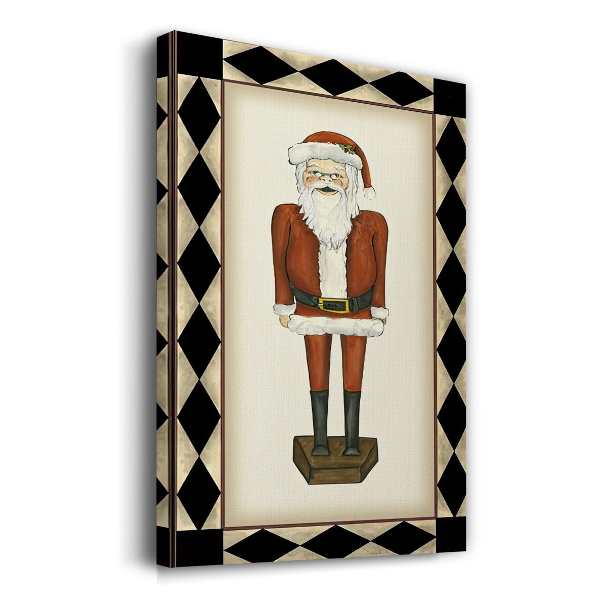 Jolly Santa - Gallery Wrapped Canvas