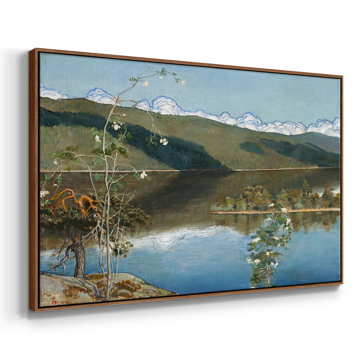Thunderclouds on the Horizon, 1897 - Floater Framed Canvas Print