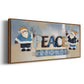 Santa Peace - Floater Framed Canvas Print