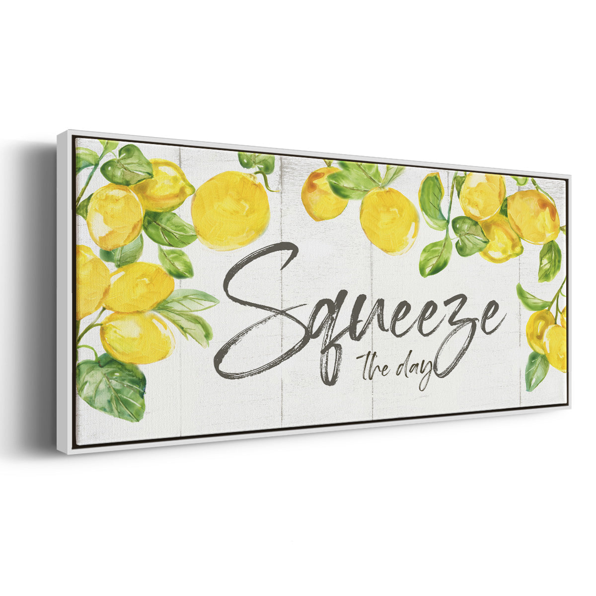 Lemon Squeeze - Floater Framed Canvas Print