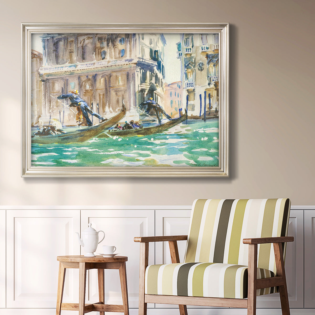 View of Venice, 1906 - Ornate Framed Canvas Print