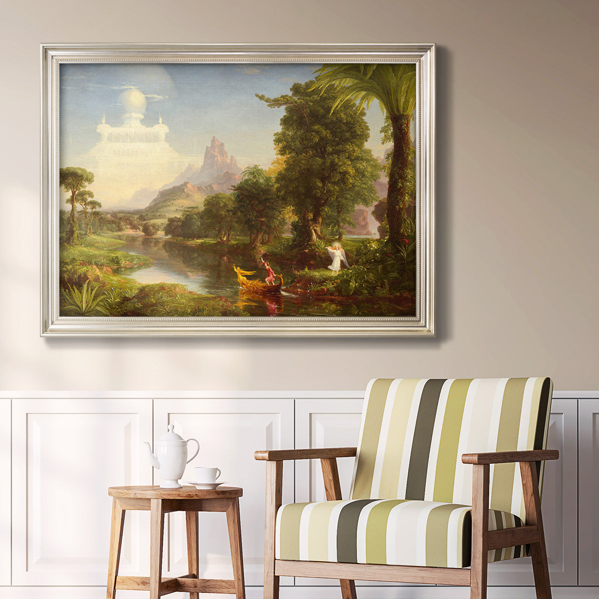 Voyage of Life: Youth - Ornate Framed Canvas Print