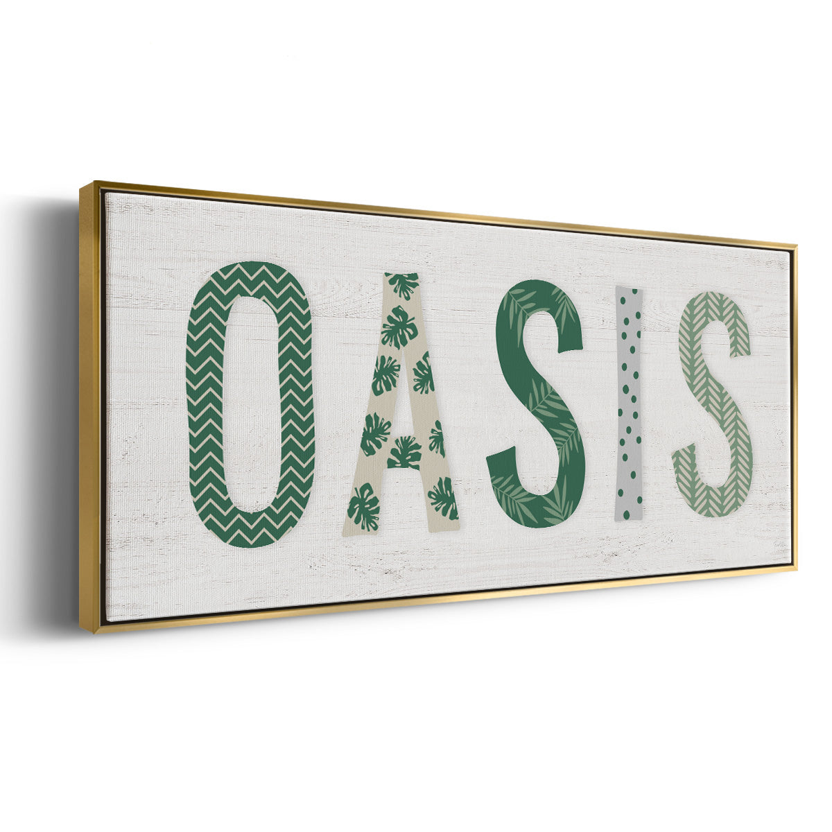 Oasis Cabana - Floater Framed Canvas Print