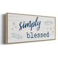 Simply Blessed - Floater Framed Canvas Print