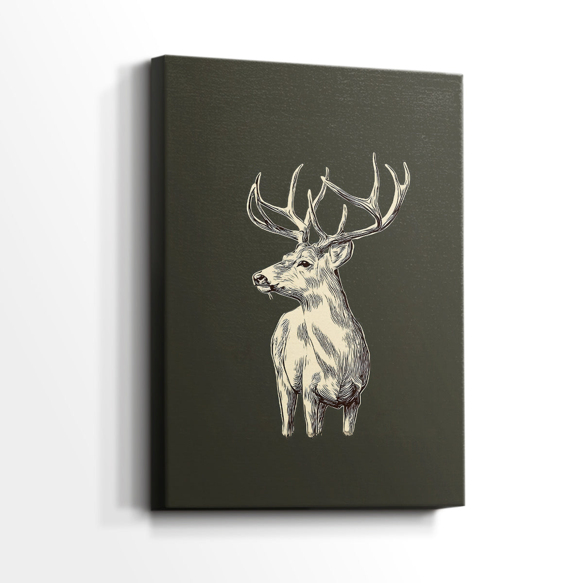 Soft Linen Carol of Pines - Canvas Art Print