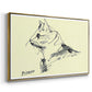 Cat (Le chat), c. 1961 - Floater Framed Canvas Print