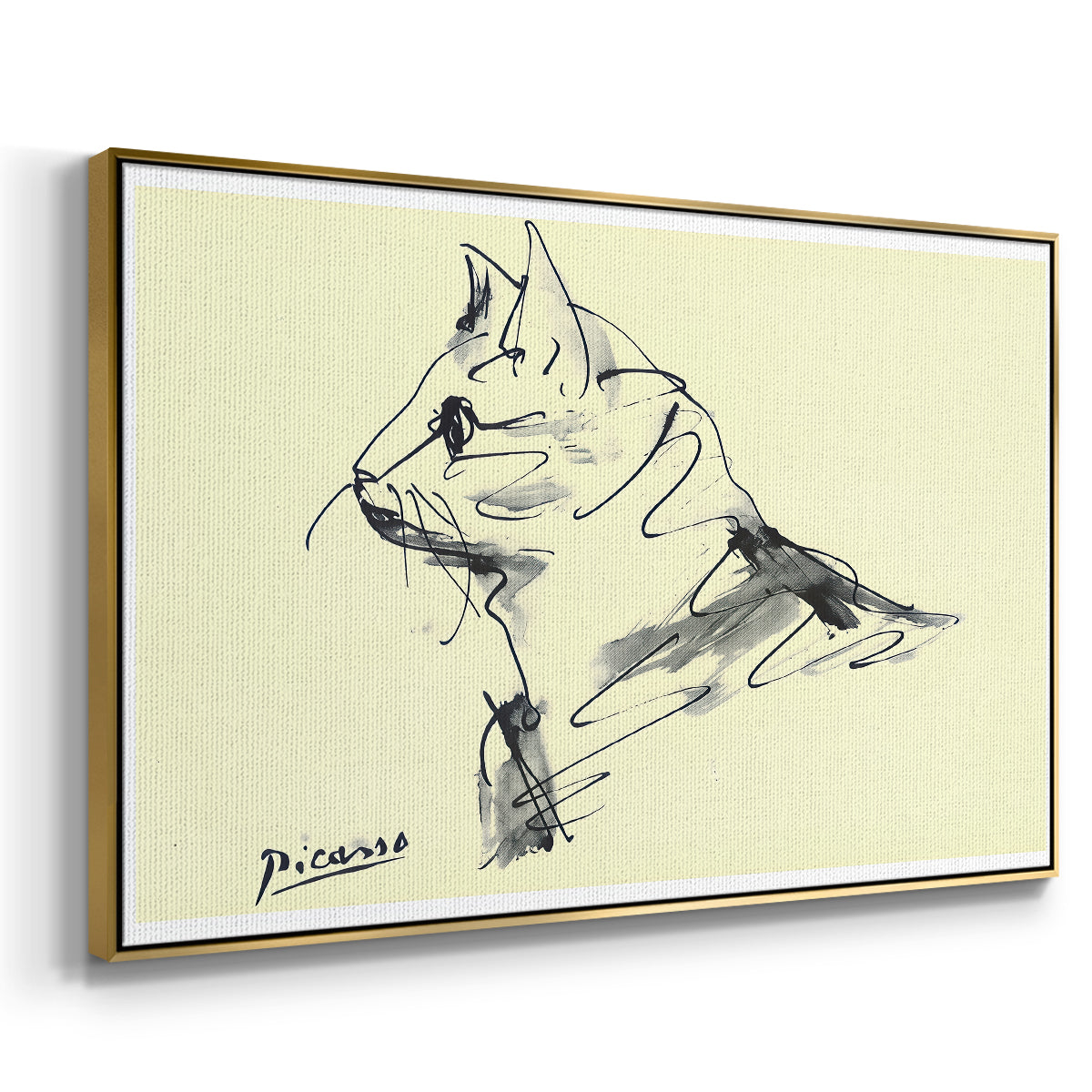 Cat (Le chat), c. 1961 - Floater Framed Canvas Print