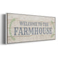 Welcome to the Farmhouse - Floater Framed Canvas Print