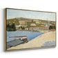 The Riverbank, Les Andelys, 1886 - Floater Framed Canvas Print