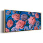Layered Petals III - Floater Framed Canvas Print