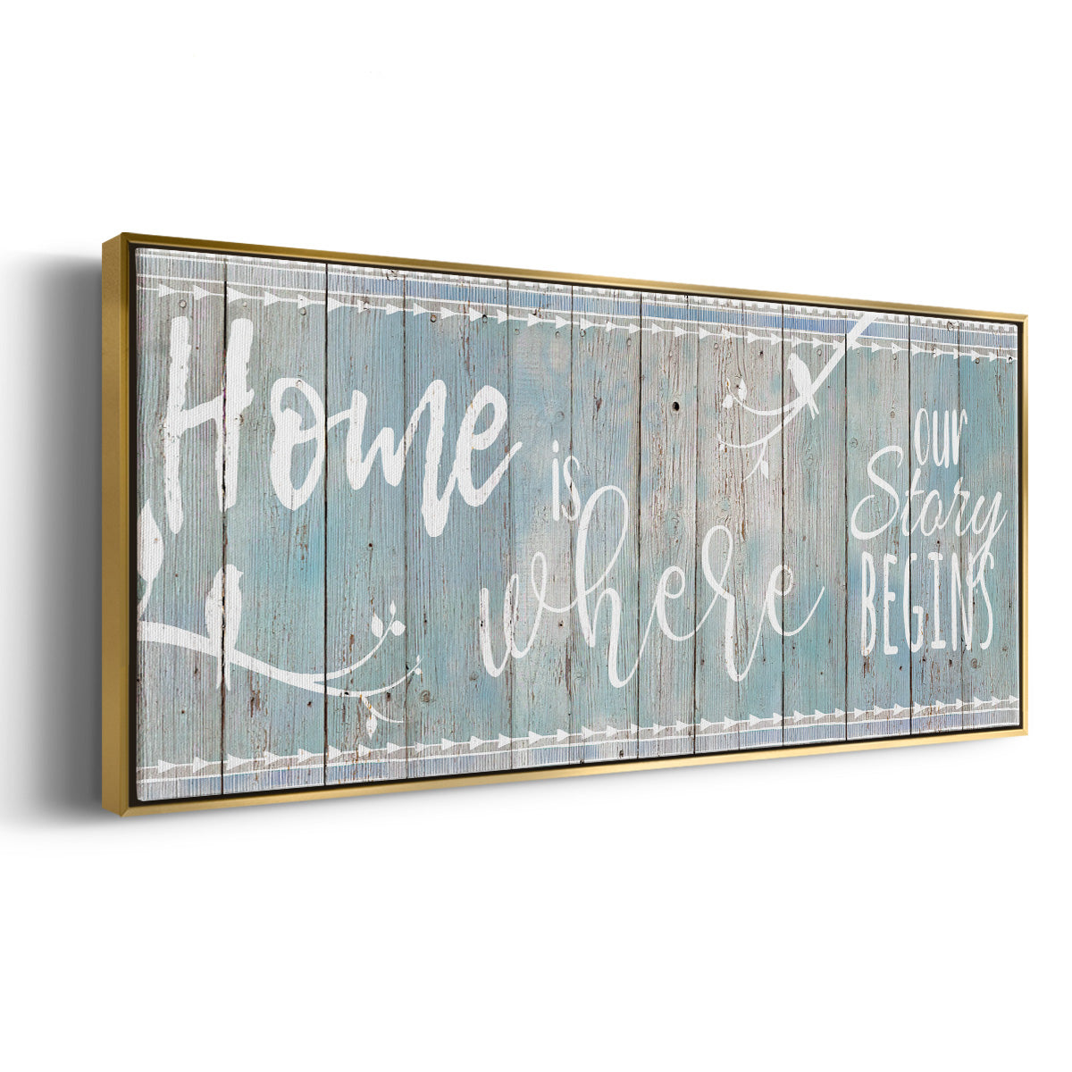 Home Story - Floater Framed Canvas Print