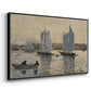 Two Schooners, Gloucester, c. 1880 - Floater Framed Canvas Print