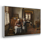Grandmother's Feast, 1873 - Floater Framed Canvas Print