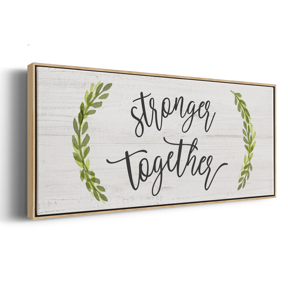 Stronger Together - Floater Framed Canvas Print