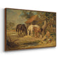 The Midday Meal, 1835 - Floater Framed Canvas Print