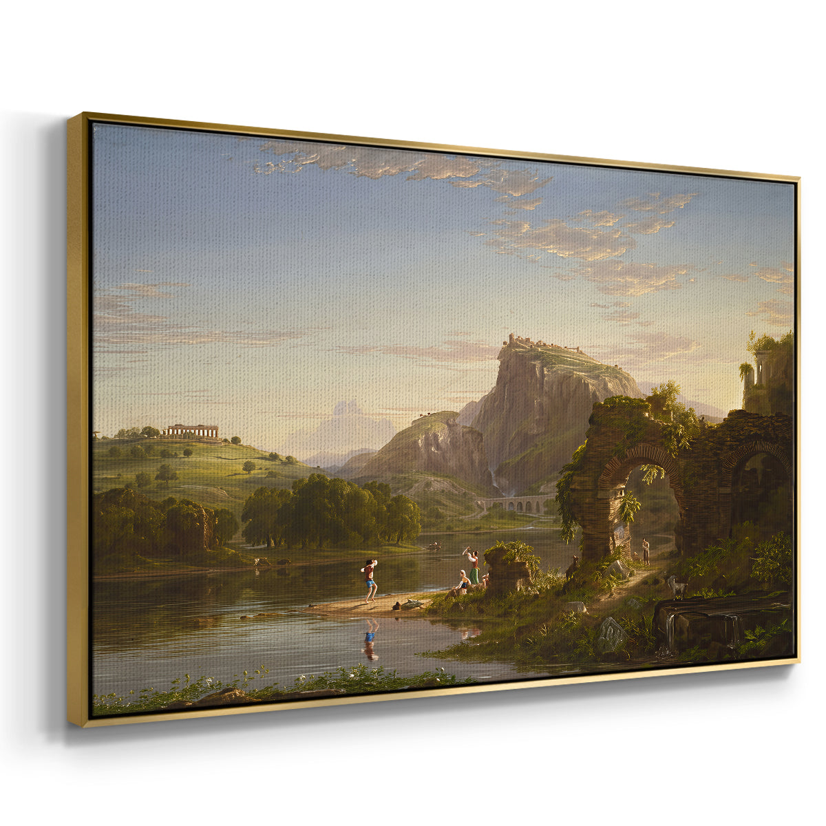L'Allegro, 1845 - Floater Framed Canvas Print