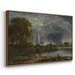 Salisbury Cathedral from the Meadows, c. 1831 - Floater Framed Canvas Print